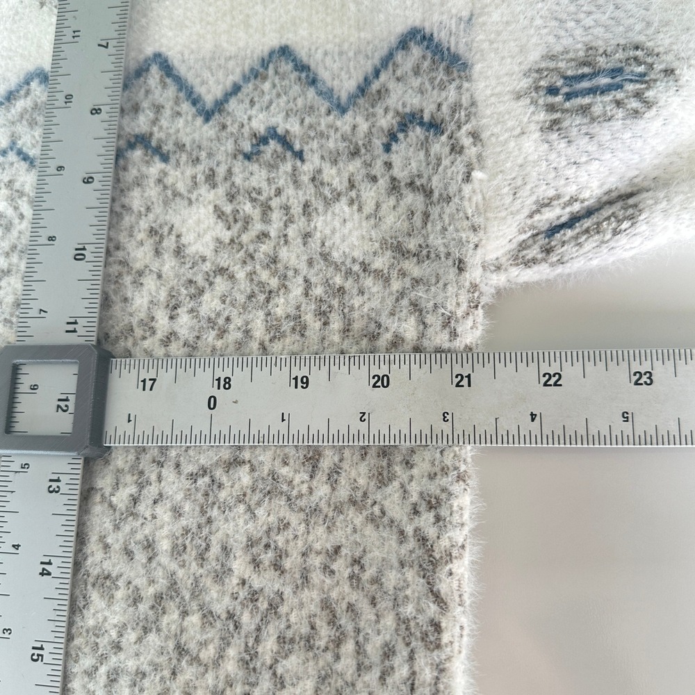 Romantic Hut Fuzzy Knit Cardigan Sweater Fair Isle Nordic Pattern Cottagecore SM - Picture 14 of 15